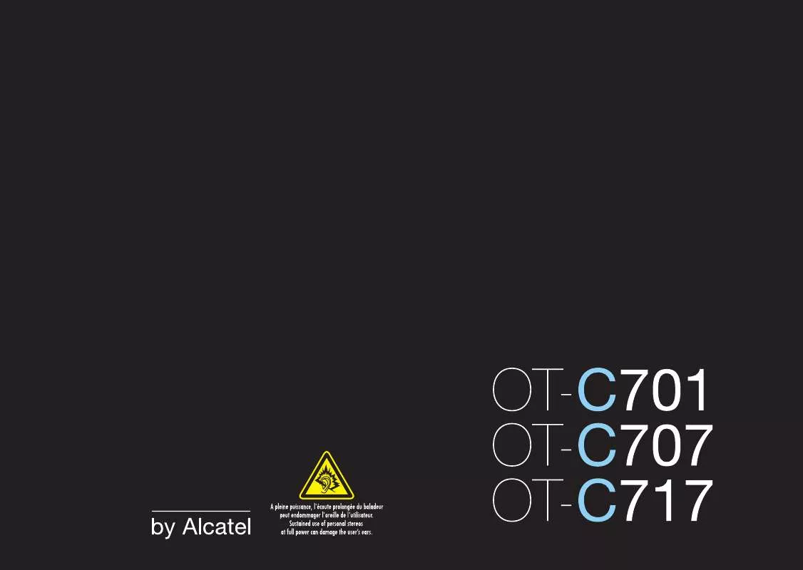 Mode d'emploi ALCATEL OT-C717
