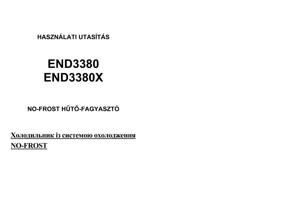 Mode d'emploi AEG-ELECTROLUX END3380X