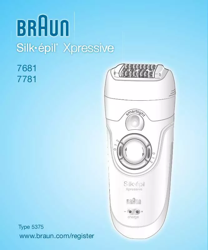 Mode d'emploi BRAUN 7681