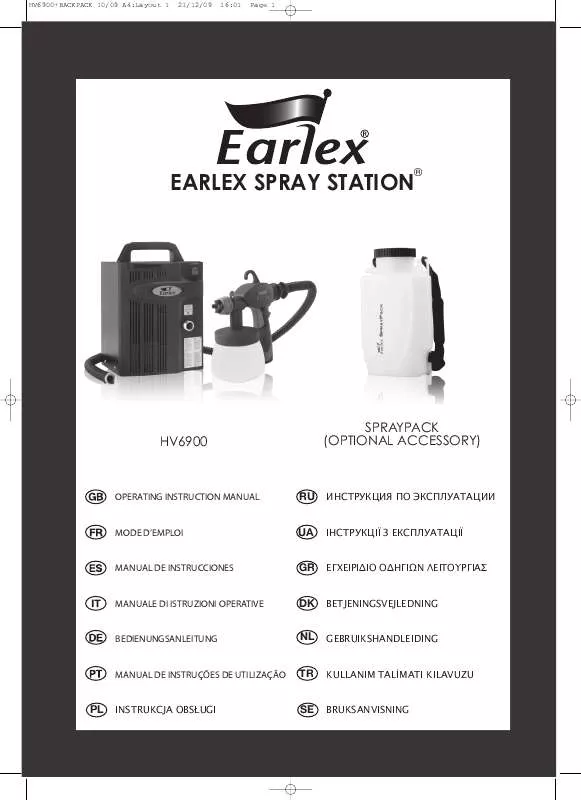 Mode d'emploi EARLEX SPRAY STATION_