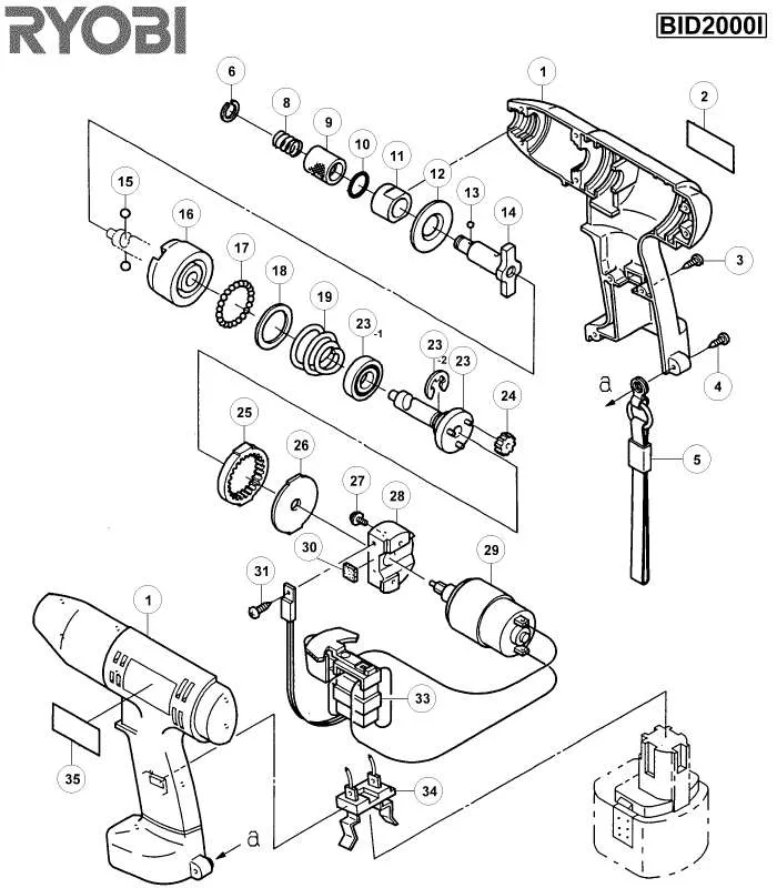 Mode d'emploi RYOBI BID2000I