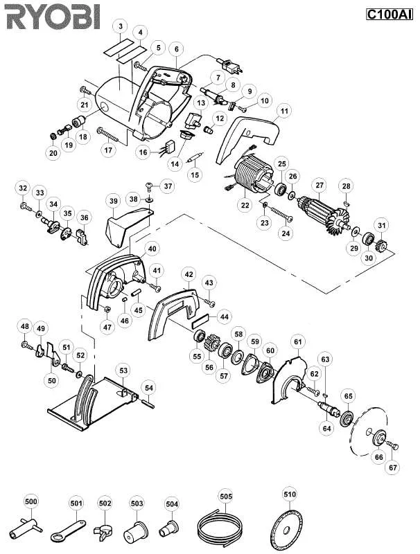 Mode d'emploi RYOBI C100AI