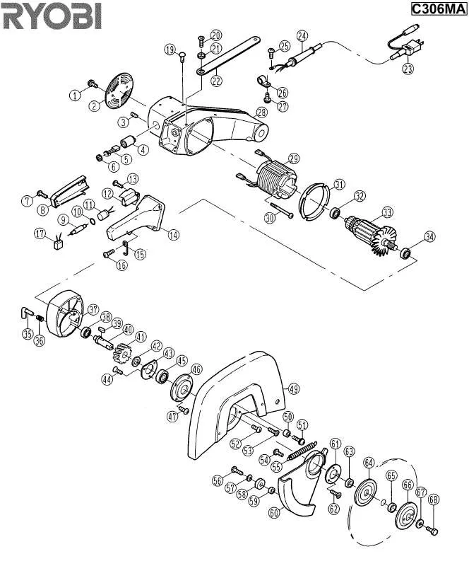 Mode d'emploi RYOBI C306MA