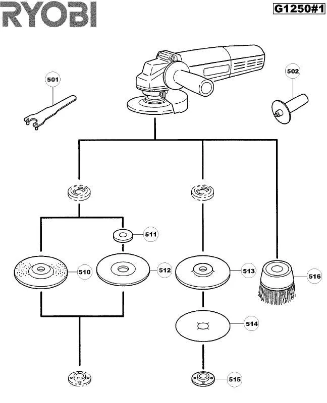 Mode d'emploi RYOBI G1250-1