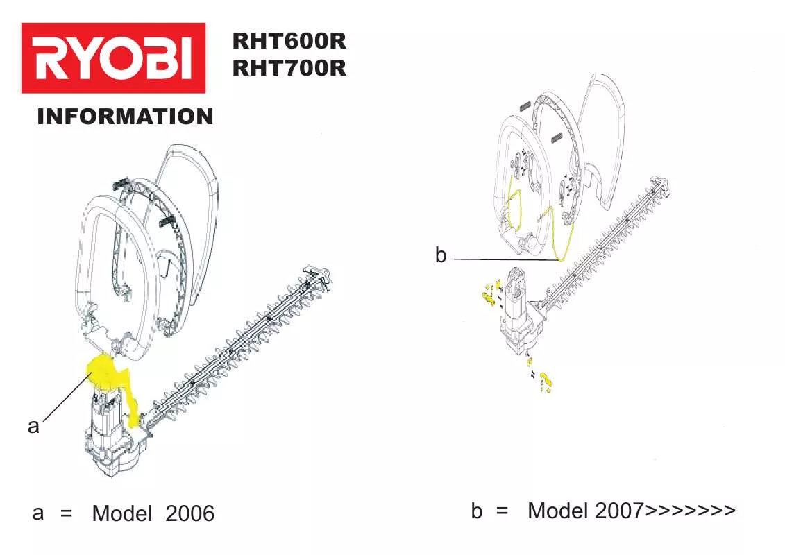 Mode d'emploi RYOBI RHT700R