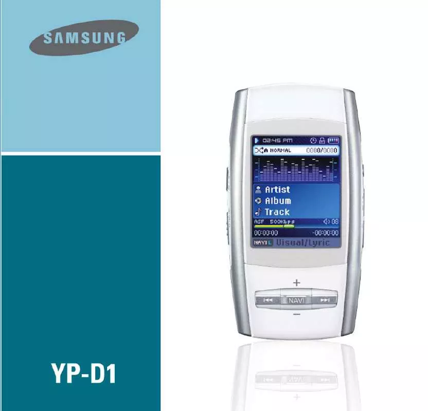 Mode d'emploi SAMSUNG YP-D1Z