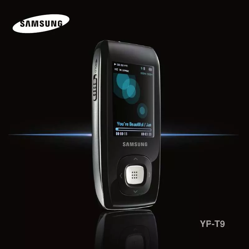 Mode d'emploi SAMSUNG YP-T9BAB