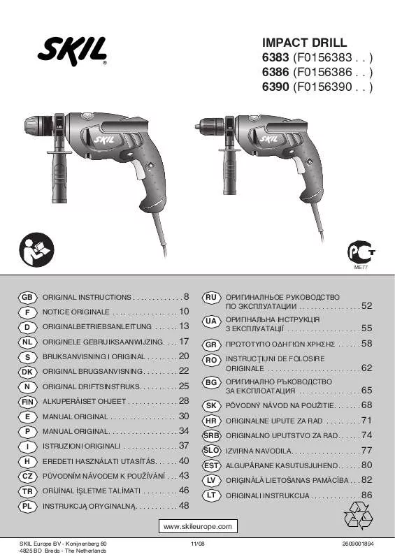 Mode d'emploi SKIL 6383