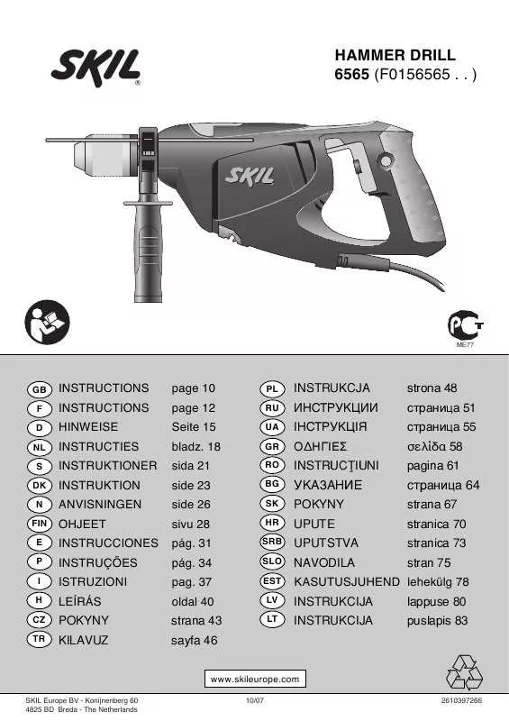 Mode d'emploi SKIL 6565