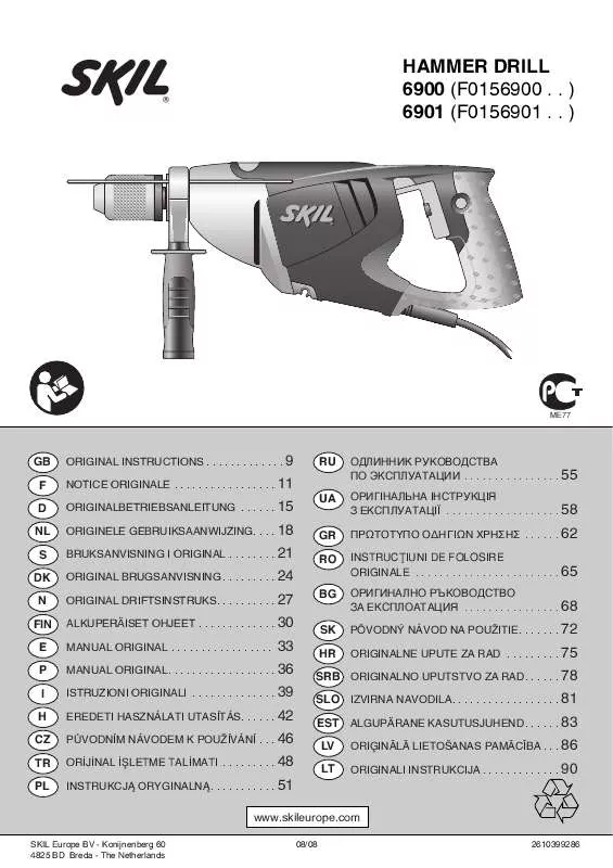 Mode d'emploi SKIL 6901