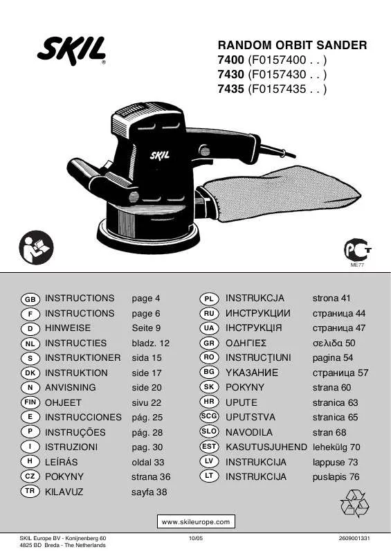 Mode d'emploi SKIL 7430