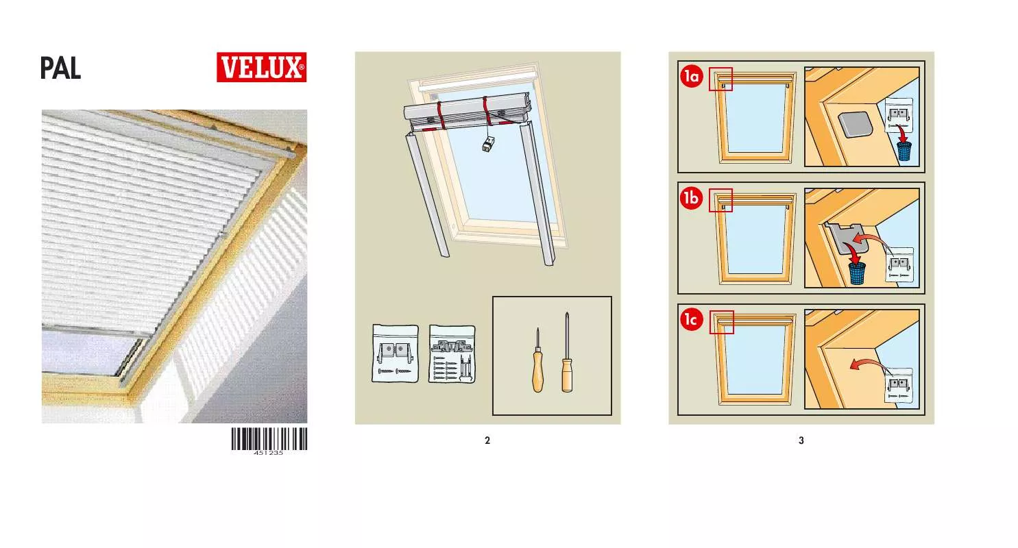 Mode d'emploi VELUX PAL